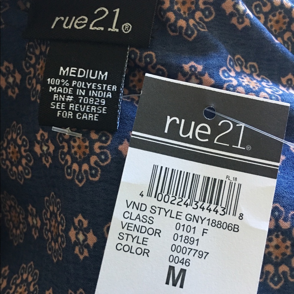 Rue 21, NWT shirt dress, Medium - Picture 7 of 7