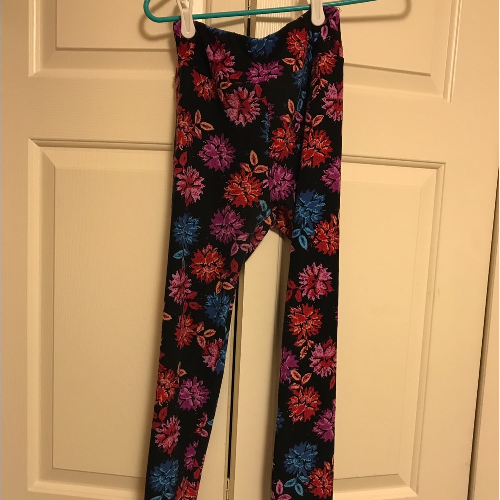 OS Floral Lularoe Leggings