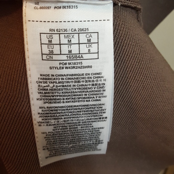 NWOT GUESS Khaki Bandage Dress. - Picture 6 of 8