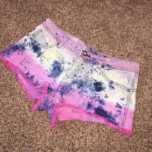 Tie die shorts