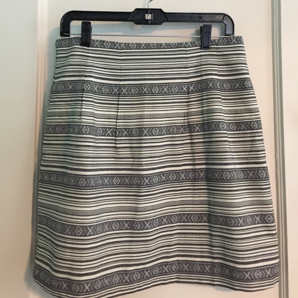 Aztec striped skirt