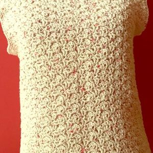 Hand crocheted Tee Top