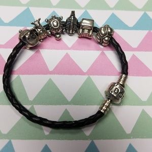 Pandora bracelet with charms