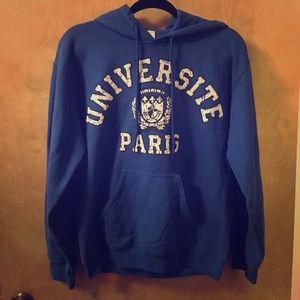 Comfy Royal Blue "Universite Paris" Sweatshirt