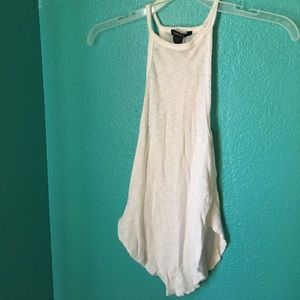 Forever21 white ribbed tank - medium