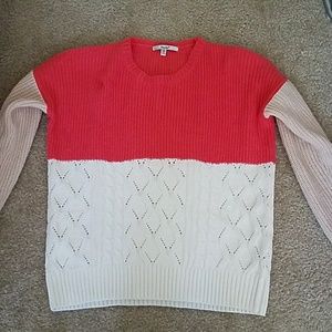 patterned knit sweater