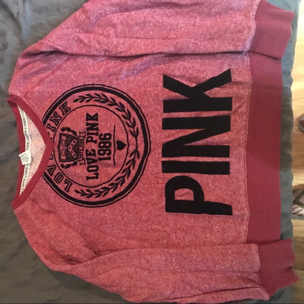 VS pink sweatshirt