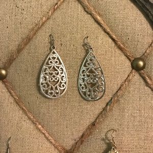 Silver Tear Drop Earrings