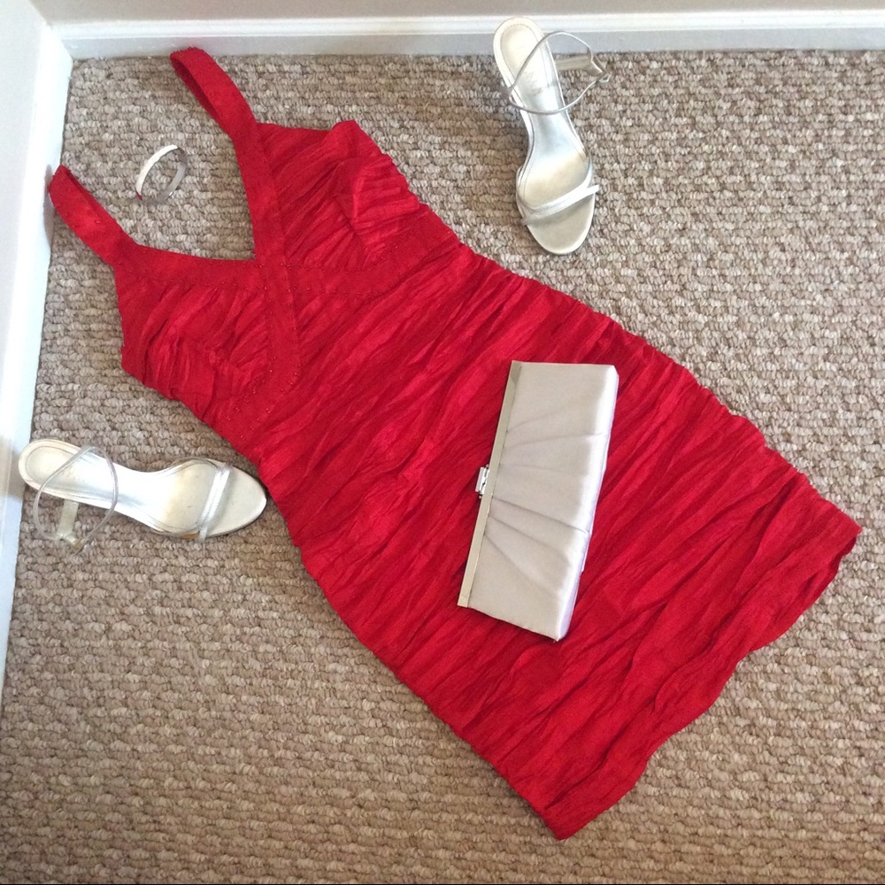 🎈SALE🎈Red Cocktail Wedding Dress Formal Prom