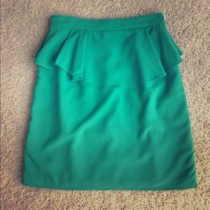 Pencil Skirt with Peplum
