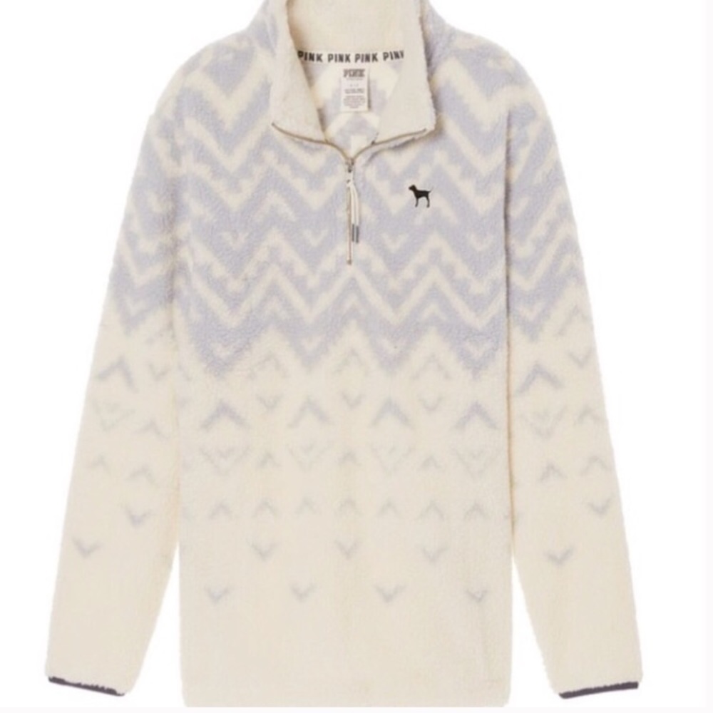VS PINK SHERPA PULLOVER