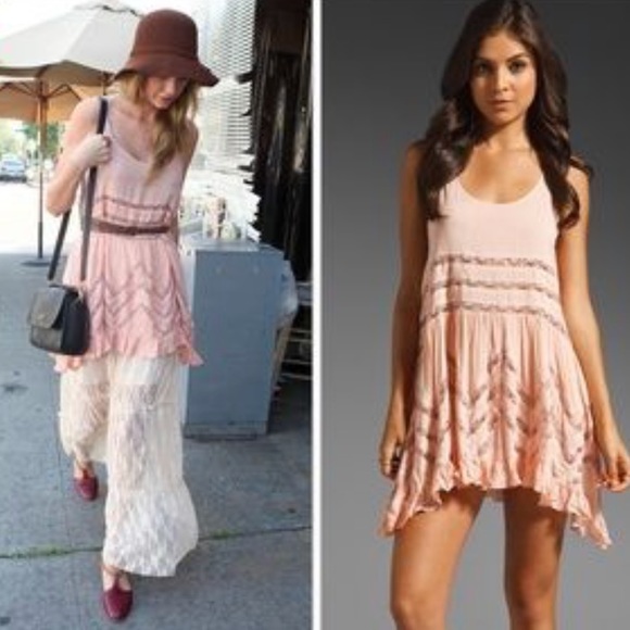Free People Dresses & Skirts - Free People Voile and lace Slip dress