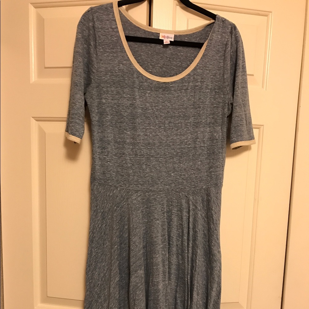 XL Lularoe Nicole in Heathered Blue