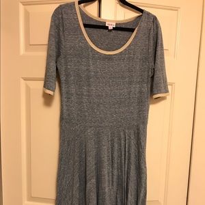 XL Lularoe Nicole in Heathered Blue