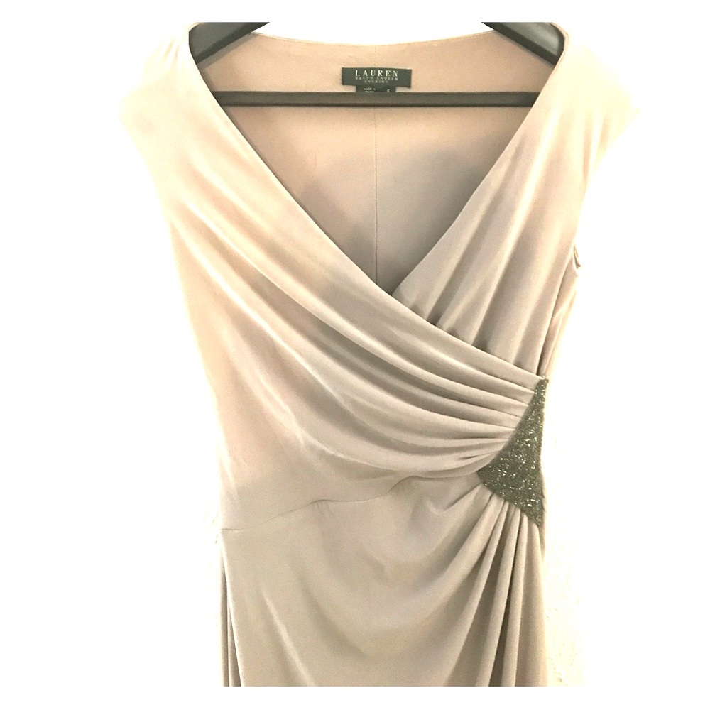 NWOT Lauren Ralph Lauren  Dress w Side Beading - Picture 4 of 7