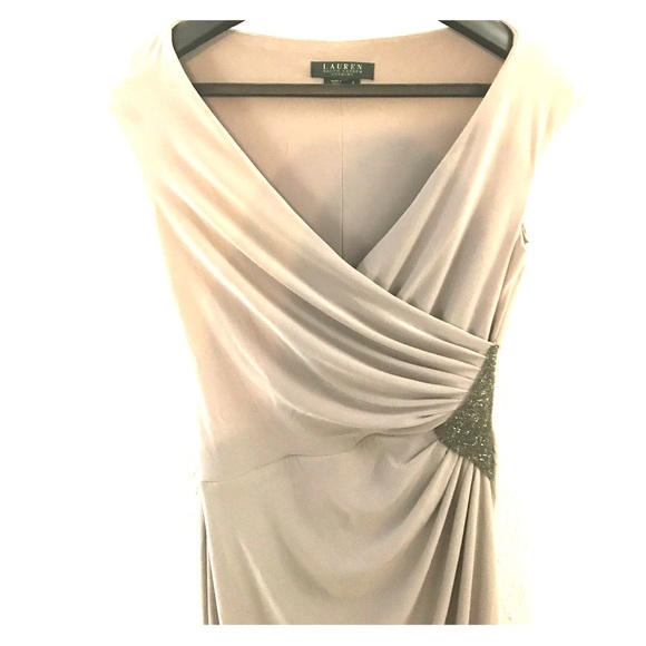 NWOT Lauren Ralph Lauren  Dress w Side Beading - Picture 4 of 7