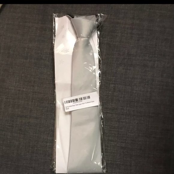 Silver tie . M size & Xlarge size - Picture 1 of 3