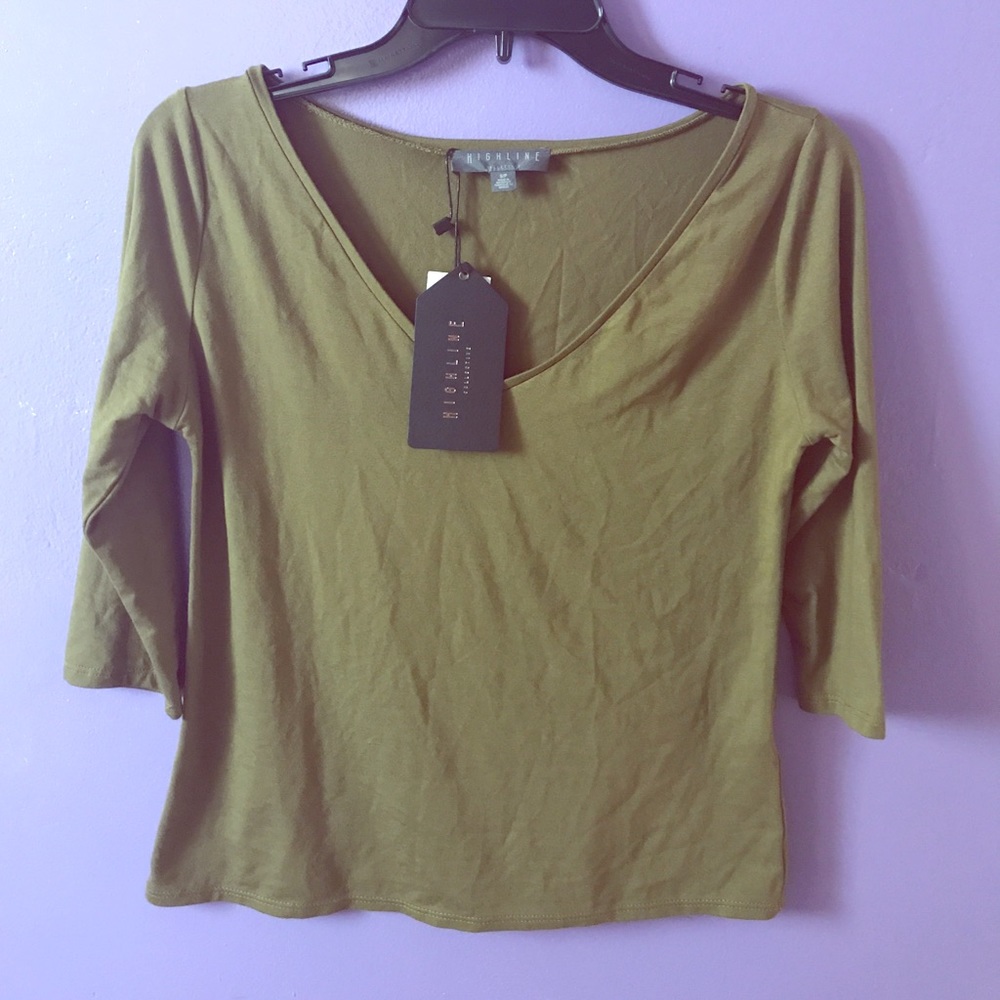 Highline olive shirt NWT