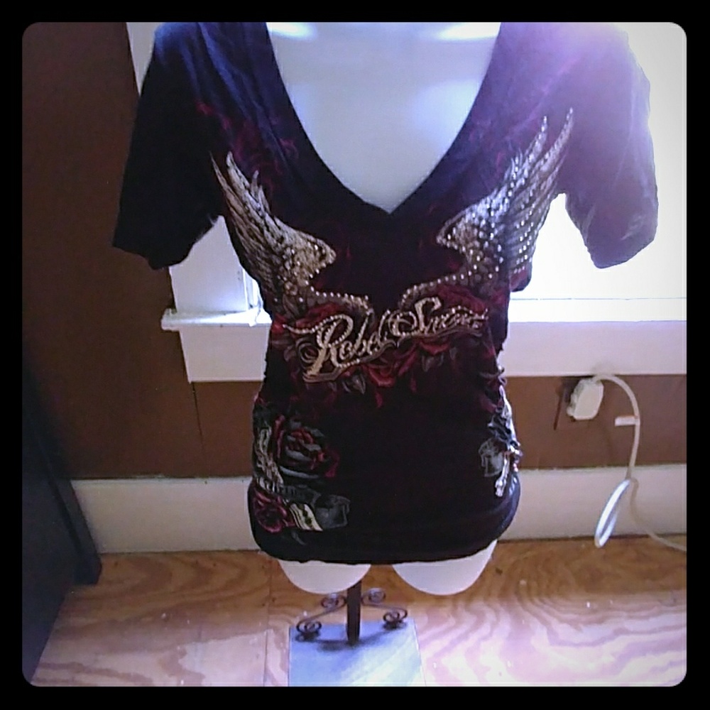 Rebel said v-neck