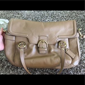 COACH Eva flap satchel purse