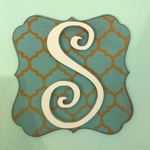 S Initial Wall Decor