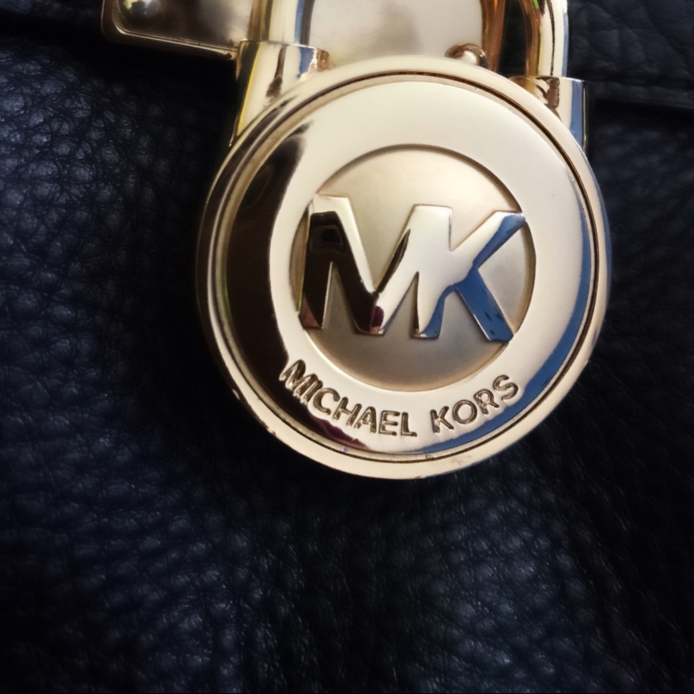 Michael Kors Large Black Hamilton Handbag Purse