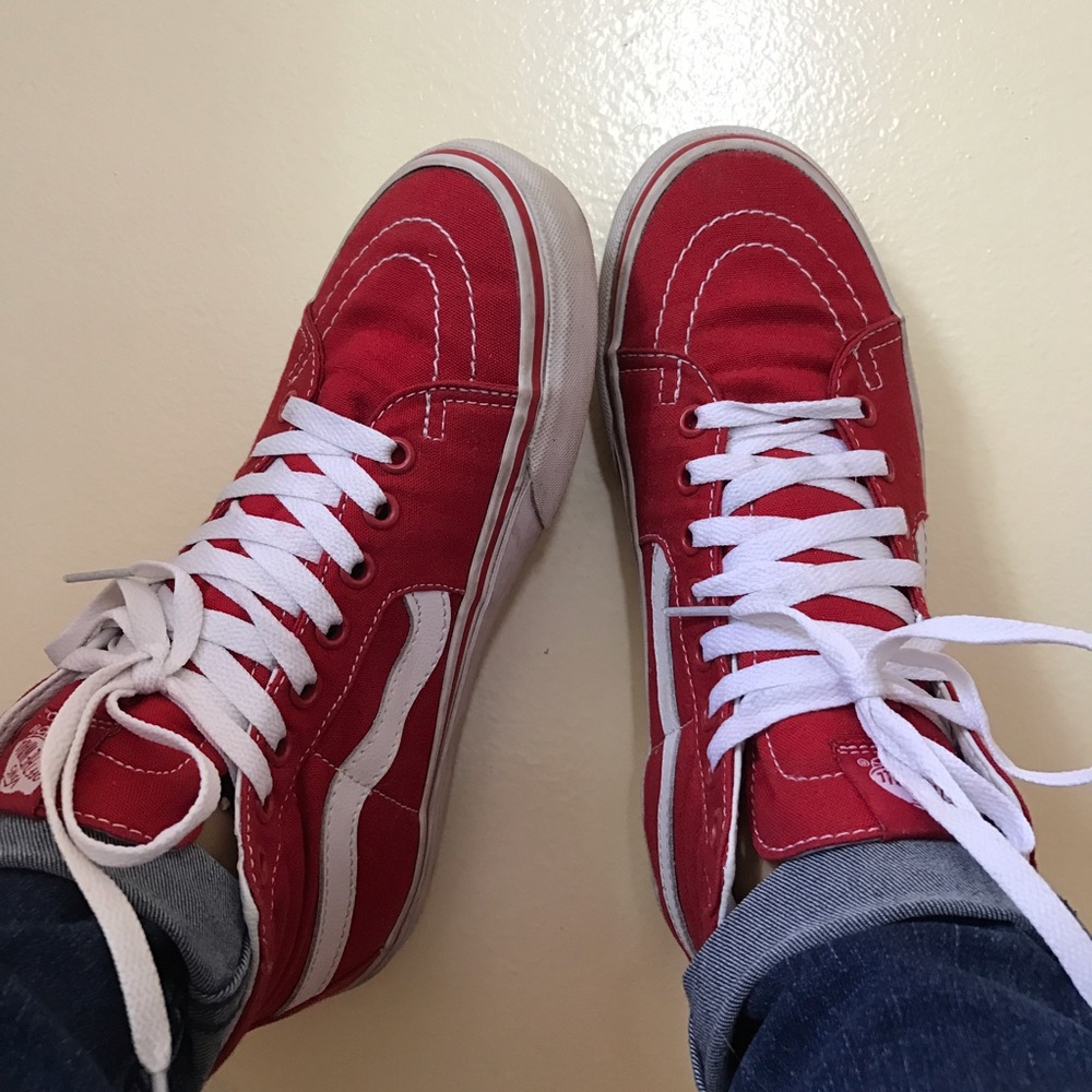 Red Skate High Vans