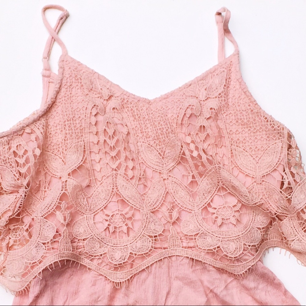 Light Pink Lace Romper ⭐️