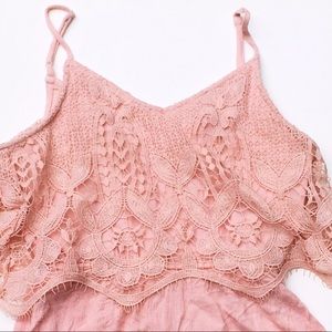 Light Pink Lace Romper ⭐️