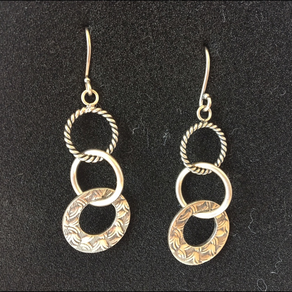 Silpada triple hoop earrings