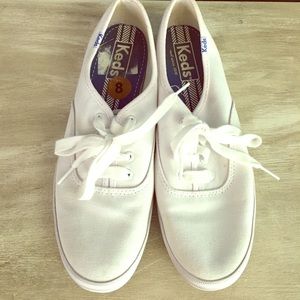 White Keds size 8