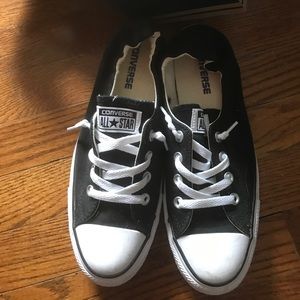 Converse Shoreline black 9 ladies slip on