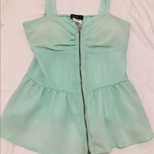Super cute zip up dress top