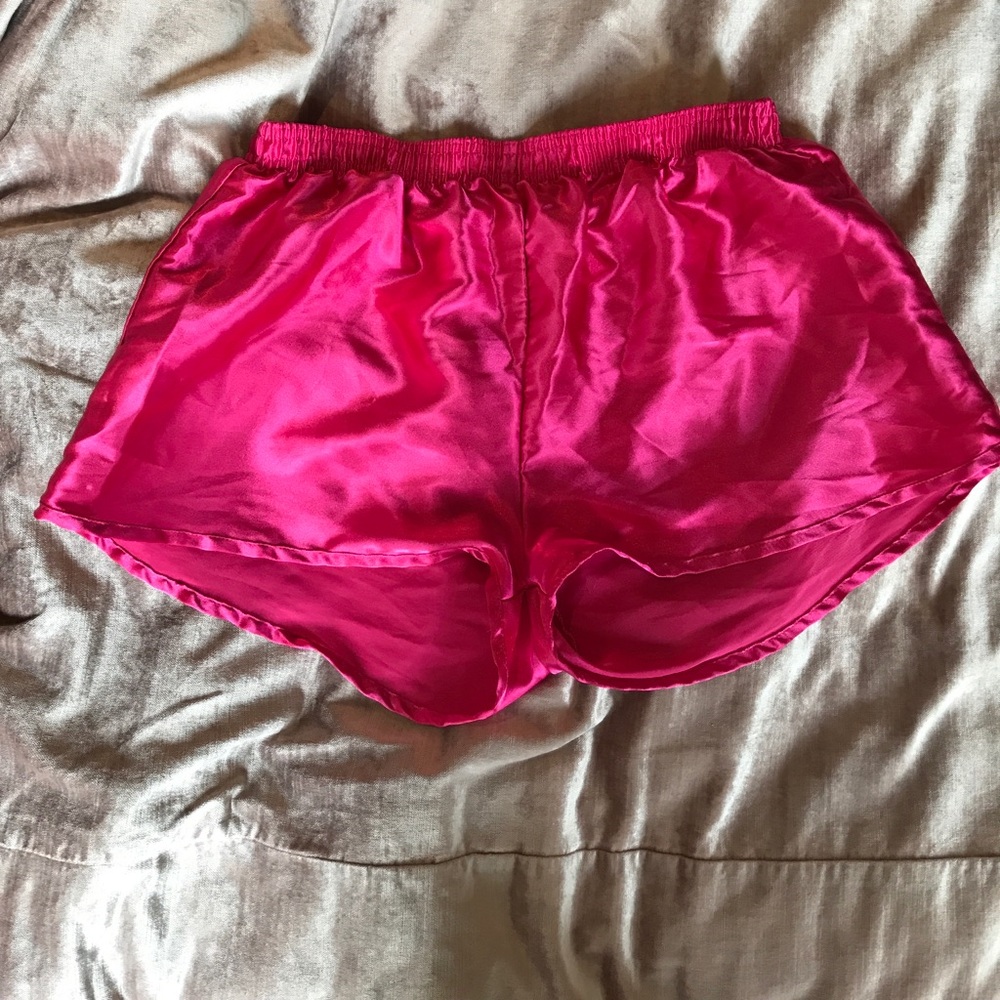 American Apparel Hot Pink Shorts.