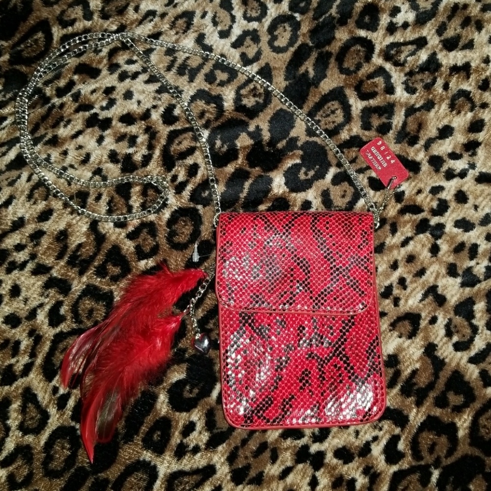 genuine leather snakeskin crossbody