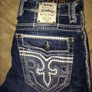 Men's Rock revival jeans