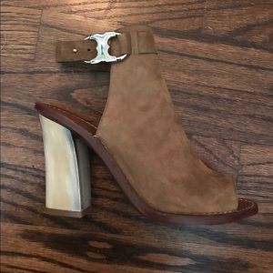 Never been worn leather Tory Burch boots