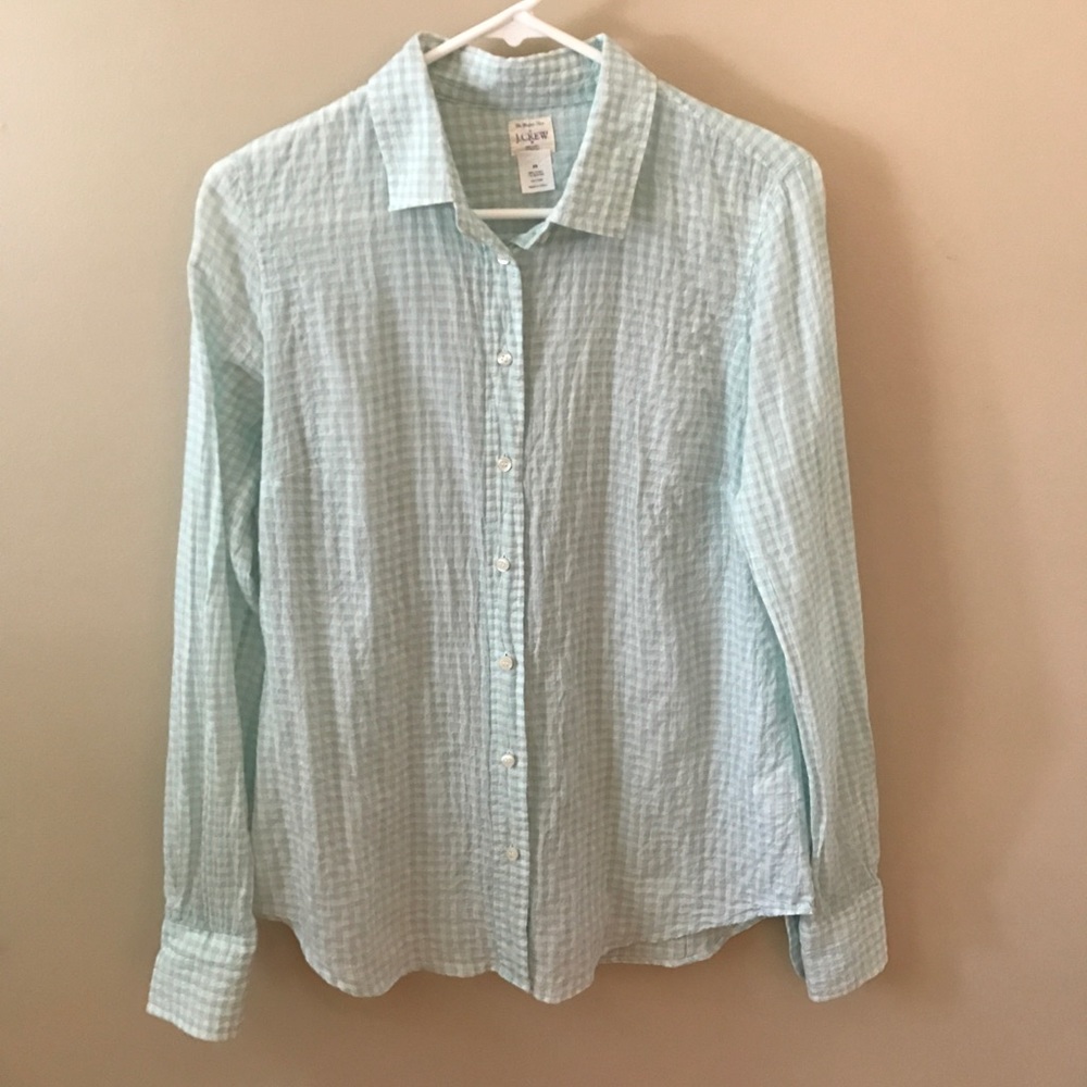 J. Crew gingham shirt