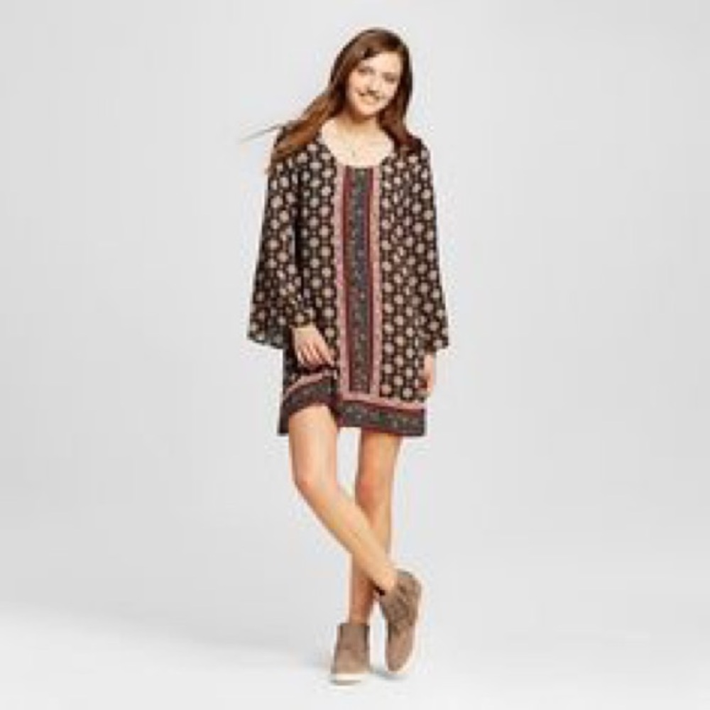 Women's Paisley Tiered Babydoll Dress