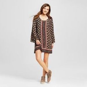 Women's Paisley Tiered Babydoll Dress