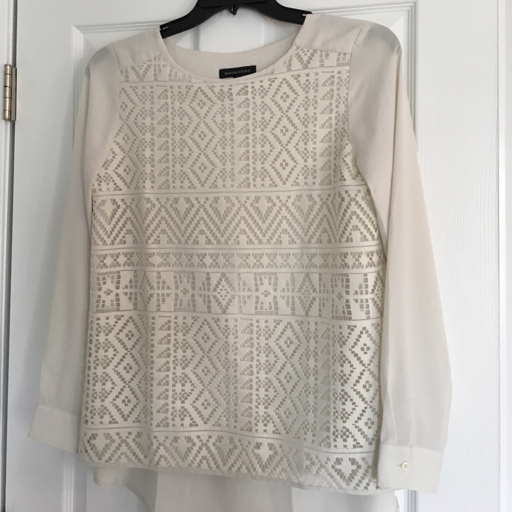 Banana Republic Size S Blouse with Fun Detailing