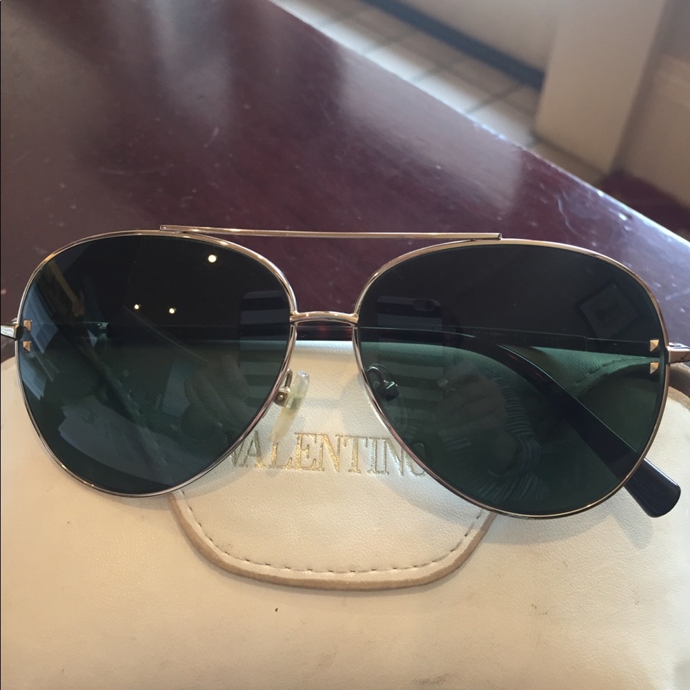 Valentino Aviator Sunglasses.