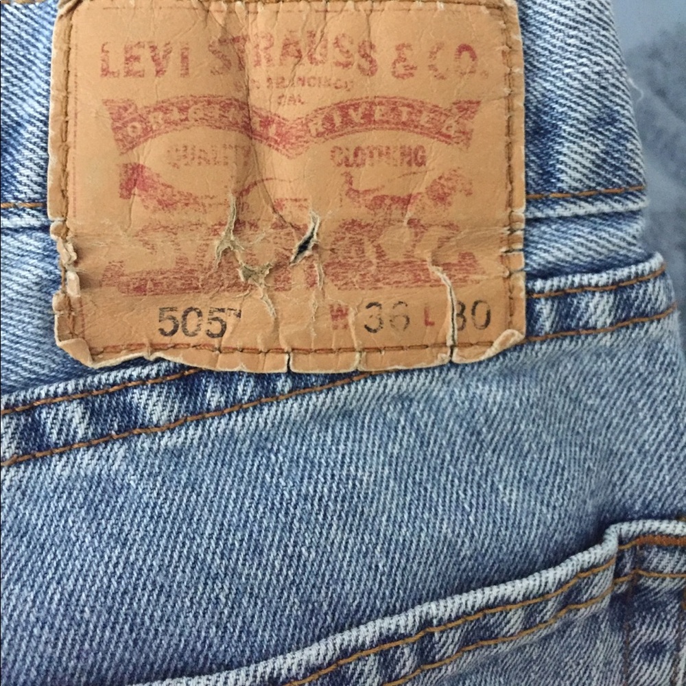 Levi's 505 straight fit jeans