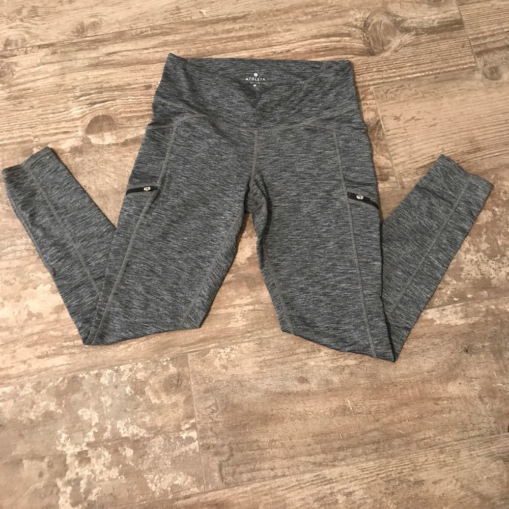 Athleta gray leggings size M