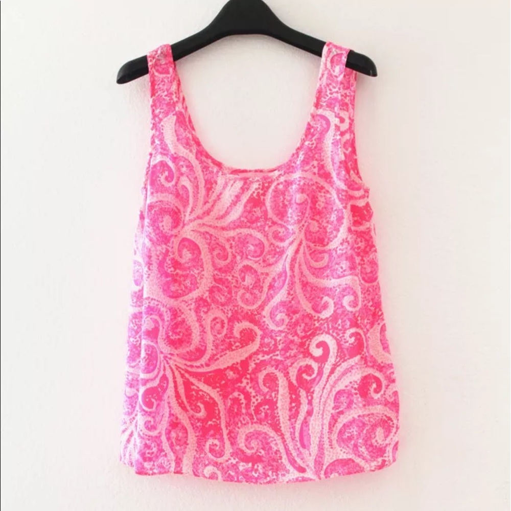 New Lilly pulitzer Cosmos Silk Top