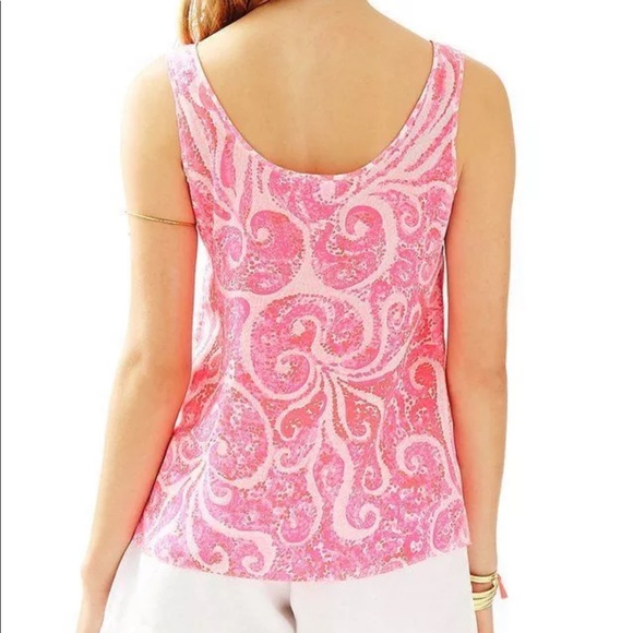 New Lilly pulitzer Cosmos Silk Top - Picture 6 of 6