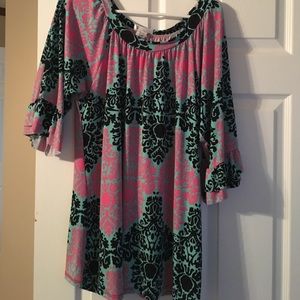 Zig Zag Stripe Brand Blouse