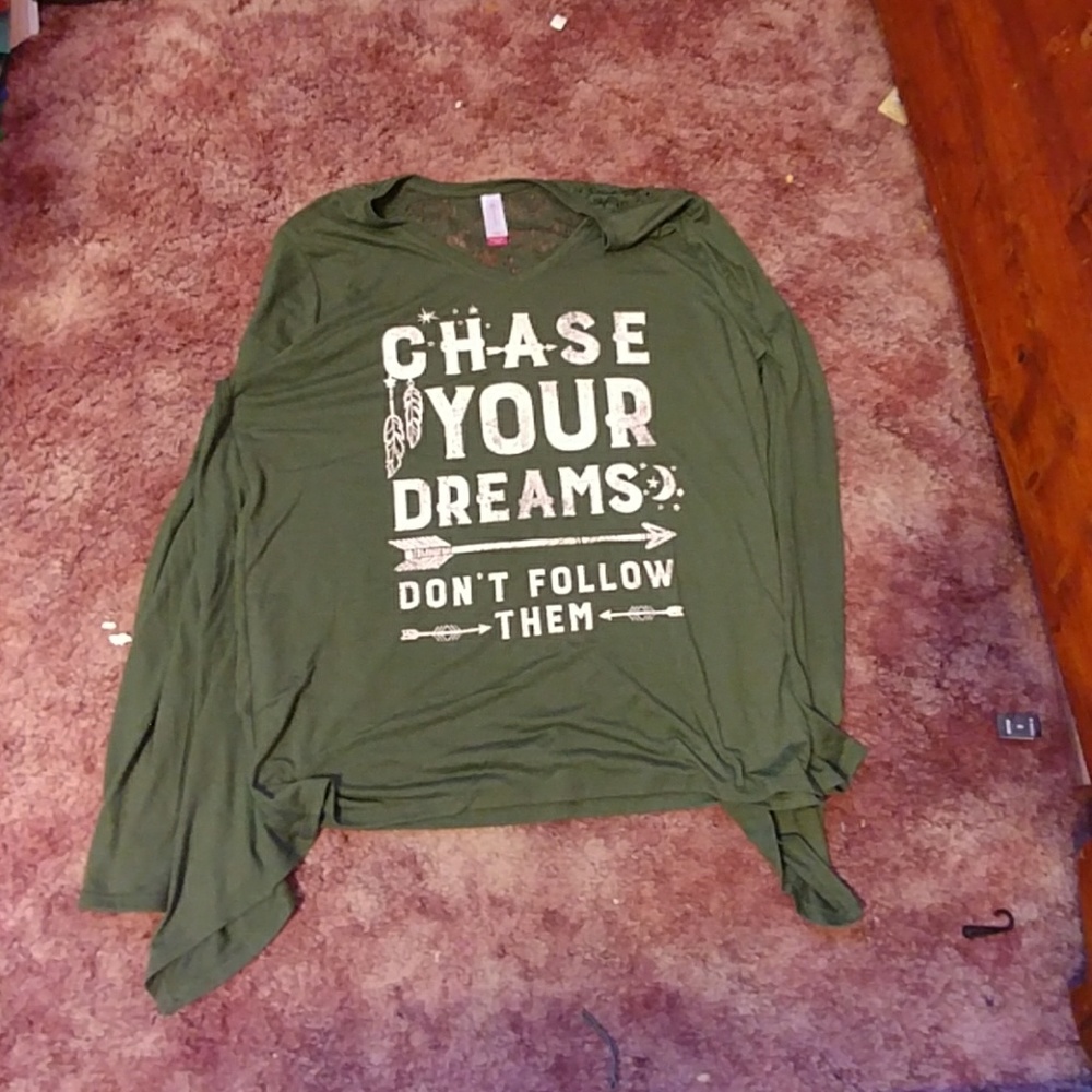 Green shirt size xxl
