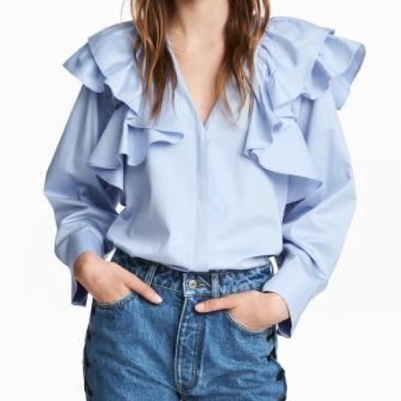 H&M Unique Ruffled Blouse - Picture 2 of 5