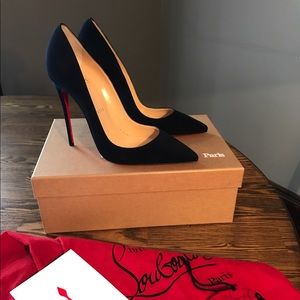 Christian Louboutin So Kate 120 Suede Navy